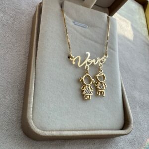 Colar Personalizado Vovó 2 Netos