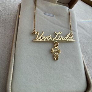 Colar Personalizado Vovó Linda 1 Neto